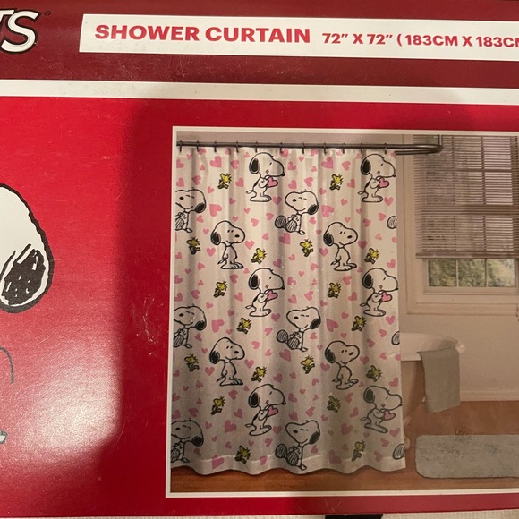 Peanuts Bath Peanuts Snoopy Valentine Shower Curtain Poshmark